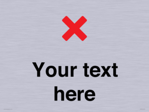 Custom plain background, red cross sign